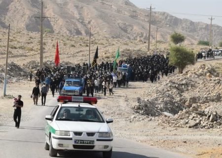 پیاده‌روی اربعین در مسیر بقاع متبرکه بوشهر برگزار شد