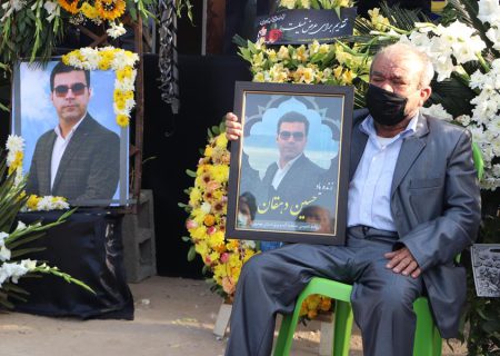تصاویر اختصاصی مراسم تشییع و تدفین حسین دهقان